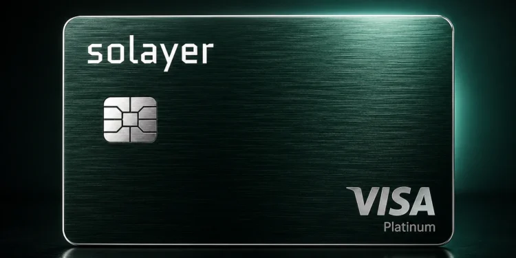 Solayer VISA stabilcoin fizetési kártya