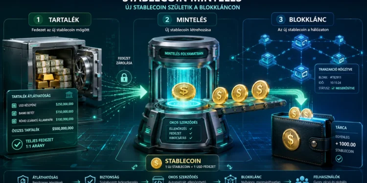 stabilcoin mintelés jelentése és folyamata