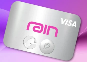 Rain stabilcoin kártya a Visa hálózatán